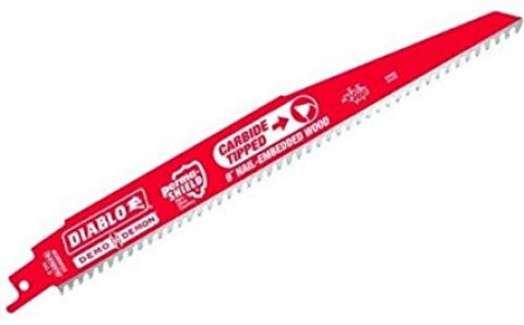 Diablo 9 in. x 6/9 Teeth per in. Demo Demon Reciprocating Saw Blade for Nail Embedded Wood (3-PACK) ** CALL STORE FOR AVAILABILITY AND TO PLACE ORDER ** Diablo 9 in. x 6/9 Teeth per in. Demo Demon Reciprocating Saw Blade for Nail Embedded Wood (3-PACK) ** CALL STORE FOR AVAILABILITY AND TO PLACE ORDER **